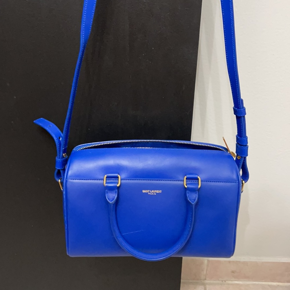 NEW SAINT LAURENT YSL Barca Duffle Bag with strap - Picture 14 of 16